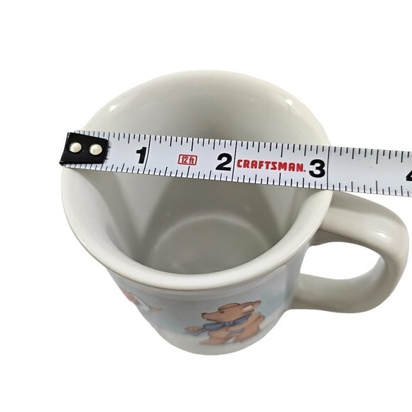 House of Lloyd Goose Bearies Teddy Bear & Goose  in the Snow Ceramic Cup Mugs - Picture 8 of 15